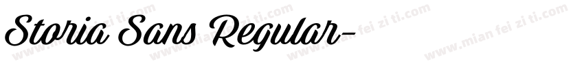 Storia Sans Regular字体转换